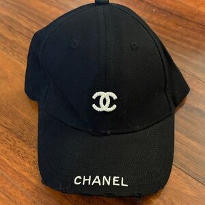 Black Cap with White Logo